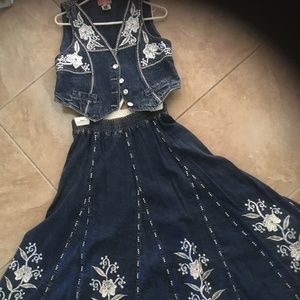 Skirt and Matching Vest